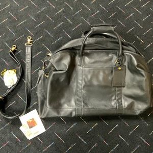 Vintage Coach large cabin bag-EUC-black